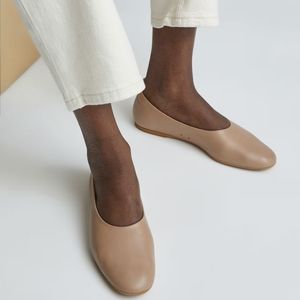Everlane Women's Beige Leather Loafers
